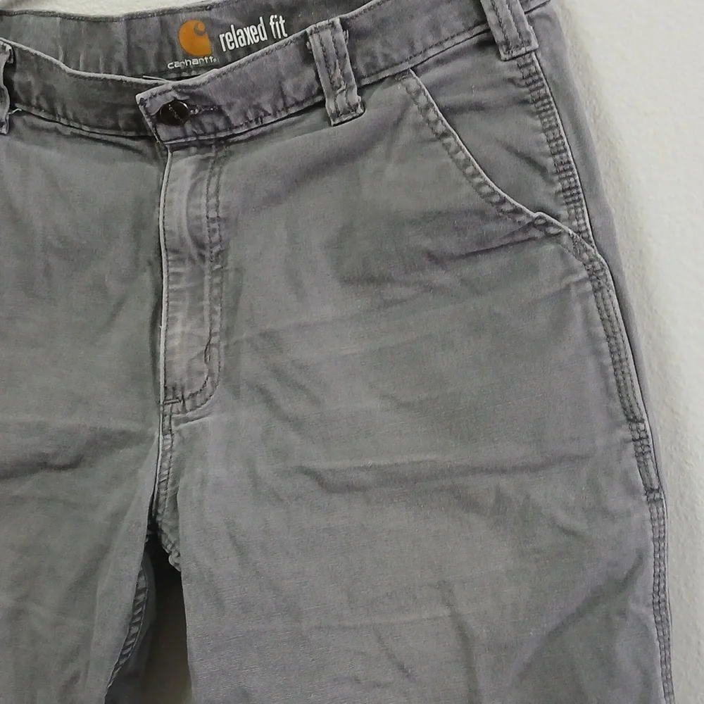 Carhartt Relaxed Fit Grey Shorts Size 34" - Picture 3 of 7